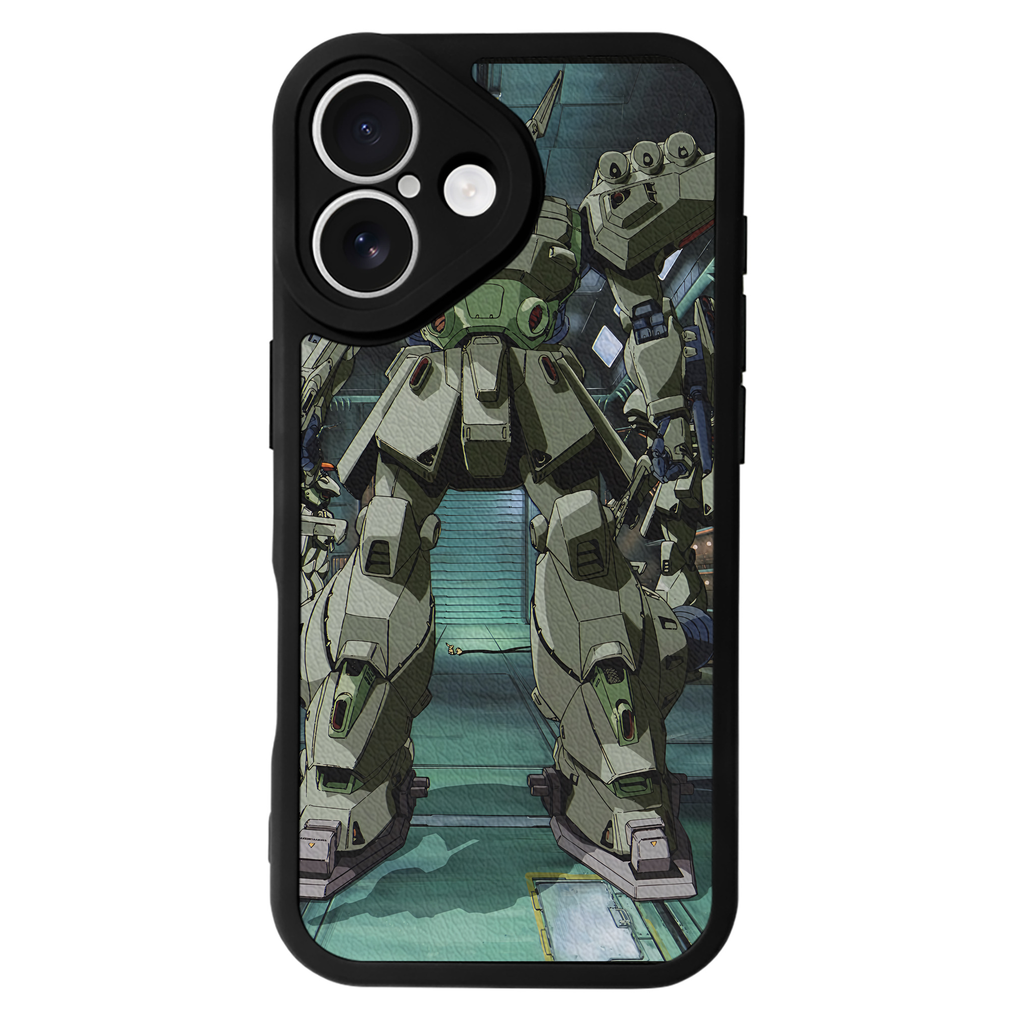 （画像用） 機動戦士ガンダム Mobile Suit Gundam 【iPhone 16シリーズ対応】シリコンスマホケース（レザー調） 材質：シリコン